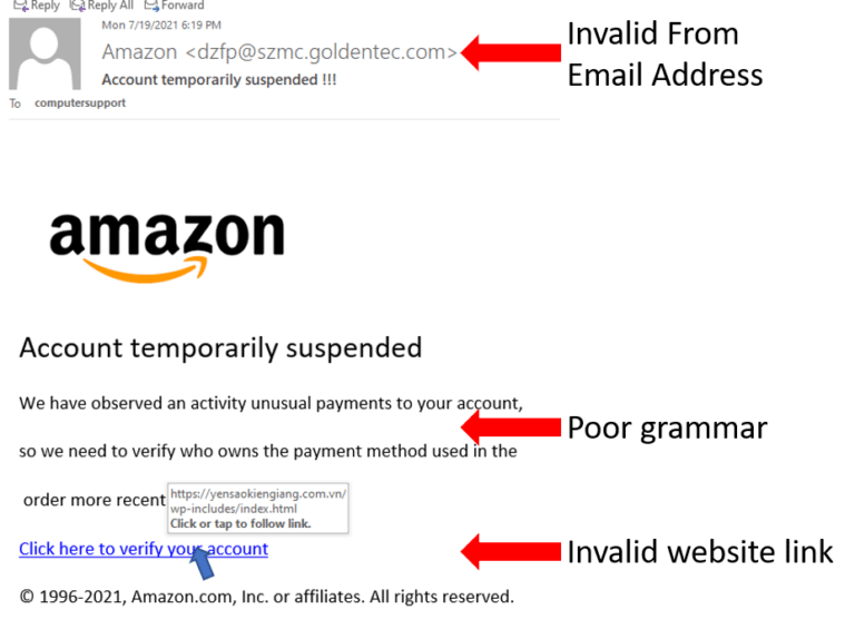 Amazon Account Scam Franktronics, Inc Everything PC