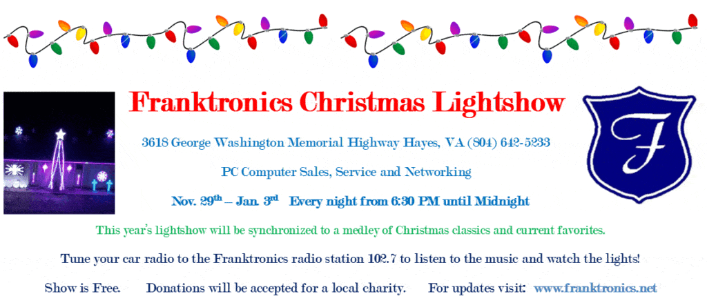 2025 Christmas Lightshow Flyer